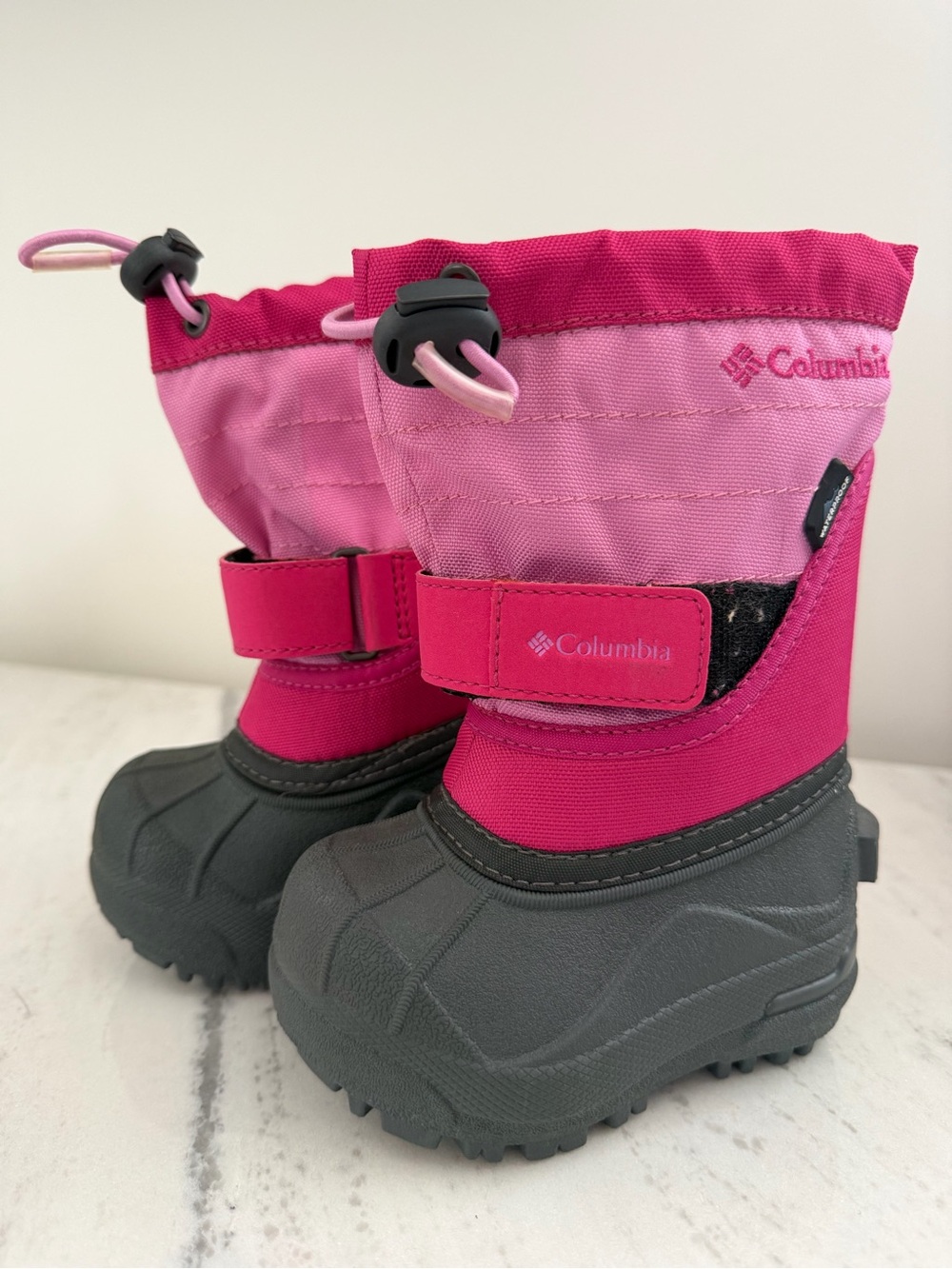 Columbia Girls Pink Waterproof Snow Winter Boots Size 4
